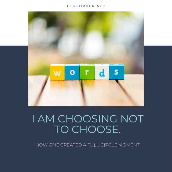 Choosing Not To Choose